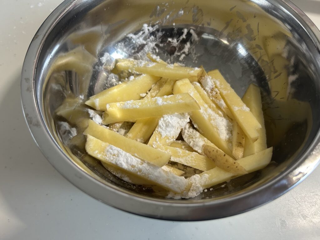 【ノンフライドポテト】|揚げずに作れる!クリスピー食感ポテト|「男の簡単料理レシピ」