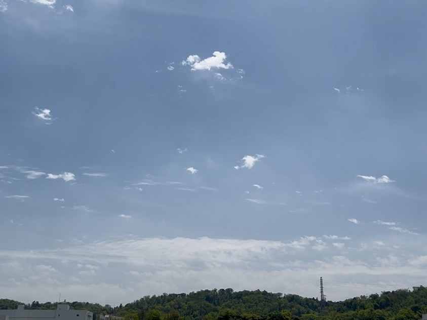 春～初夏を思わせる空の写真。

無骨ソロデイキャンプＳ2-2＠府中郷土の森