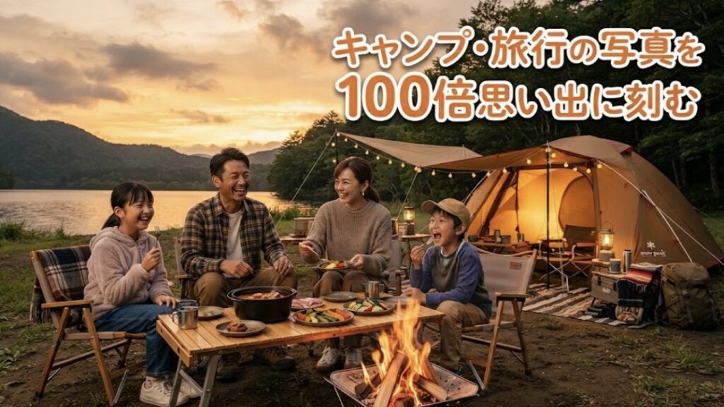 【初心者向け 生成AI学習】旅行やキャンプの様子を100倍思い出に残す!|家族でAI学習のすすめ